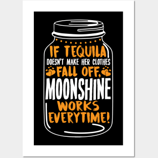 Tequila and Moonshine Quote - Funny Party Gift Posters and Art